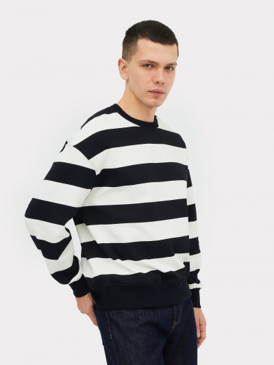 Свитшот Mark Formelle 121865/1/24-3988П-7П черно_молочная_полоска - фото 24