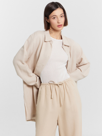 Рубашка Mark Formelle 122854/1/24-26537Ц-9 св.бежевый - фото 11