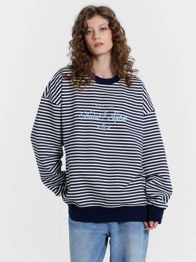 Свитшот Mark Formelle 122919/1/24-30074П-7 бело_синяя_полоска_1_сл_на_пол - фото 25