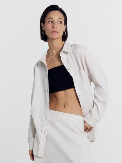 Рубашка Mark Formelle 122955-1/1/24-27458Ц-9 белый_песок - фото 24