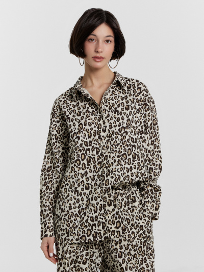 Рубашка Mark Formelle 122955/1/24-32451П-9 крупный_леопард - фото 23