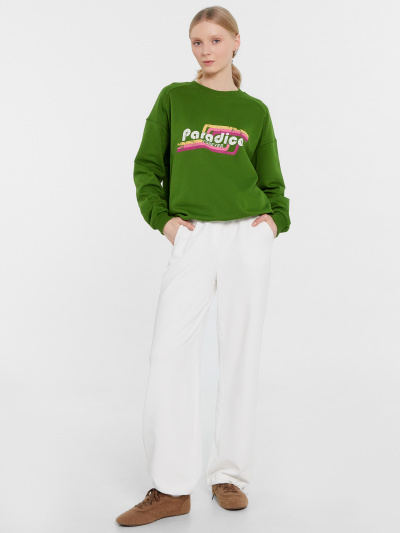 Свитшот Mark Formelle 122969/24-30489П-7 зеленый_печать_3_сл_на_пол - фото 89