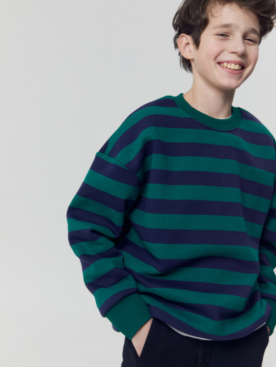 Свитшот Mark Formelle 123437/1/24-28834П-7П сине_зеленая_полоска - фото 24