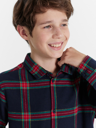 Рубашка Mark Formelle 123440/1/24-30153П-9 красно_синяя_клетка - фото 23