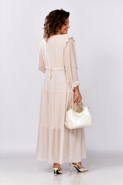 Платье Lady Secret 25301 пудра+ч.горошек - фото 6