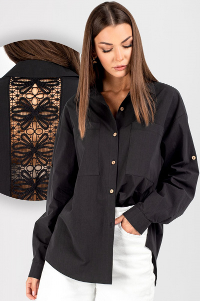 Блуза VIZAVI 723 черный - фото 1