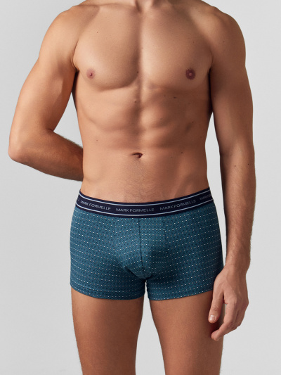 Трусы Mark Formelle 411124-2/24-3949П-5 узор_на_т.бирюзовом_пыльный_голубой - фото 144