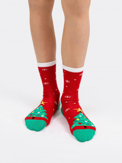 Носки Mark Formelle 441A-1820/B4-223-441A-1 св.зеленка_т.красный_рис.1820 - фото 33