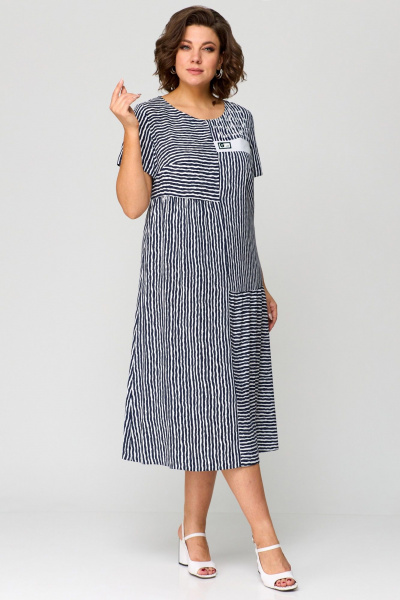 Платье Мишель стиль 1281-1 т.синий - фото 3