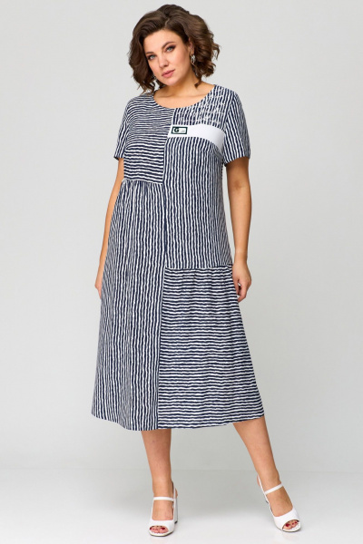 Платье Мишель стиль 1281 т.синий - фото 1