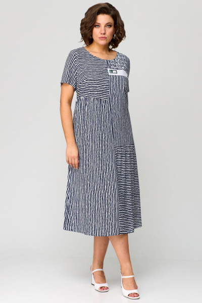 Платье Мишель стиль 1281 т.синий - фото 2