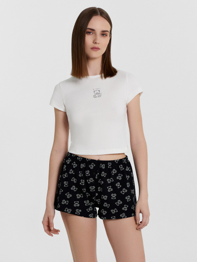 Футболка, шорты Mark Formelle 592599/24-31943ПП-1 белый_мишки_на_черном_1_сл_на_пол - фото 131