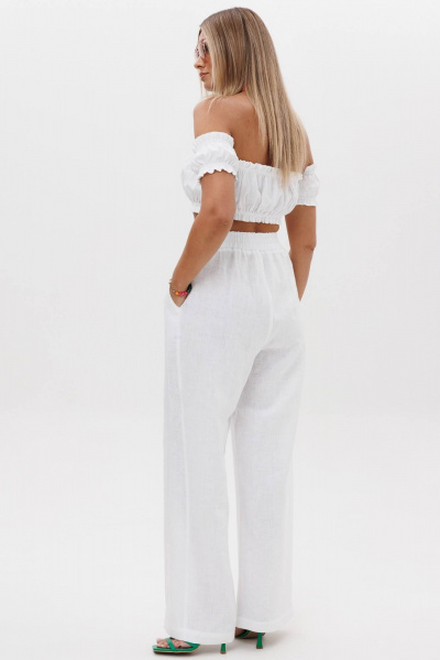 Брюки, топ AMIE by Ma Сherie 8012 белый - фото 4