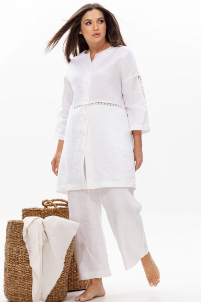 Брюки, туника Ma Сherie 3138 белый - фото 1