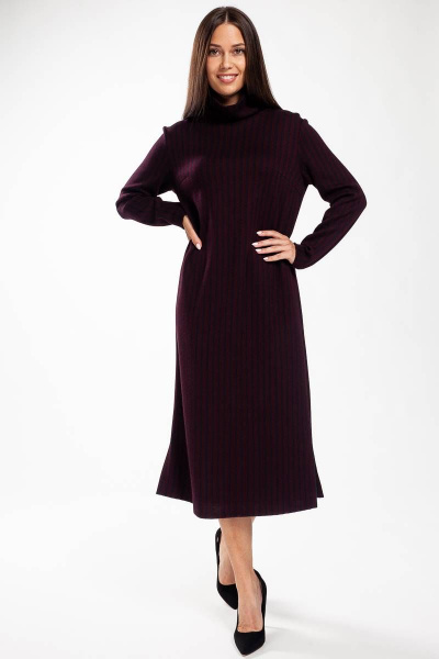 Платье с вырезом и смесью вискозы и трикотажа Femme & Devur 8749 1.55Z(170) - фото 1