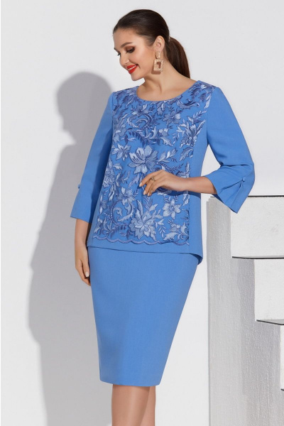 Блуза, юбка Lissana 4249 голубой - фото 2
