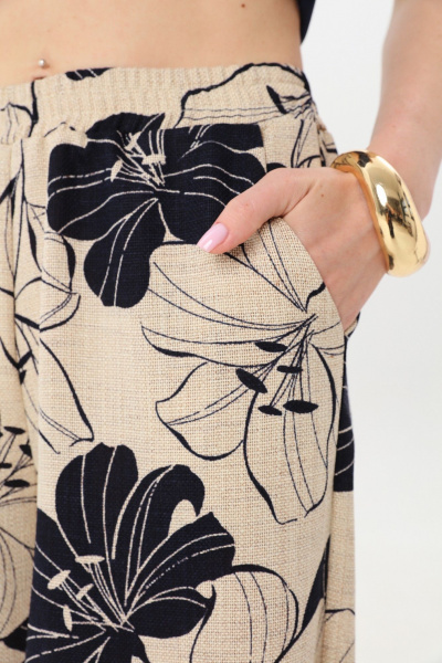 Брюки, жакет NikVa 979-1 индиго_лилии - фото 7