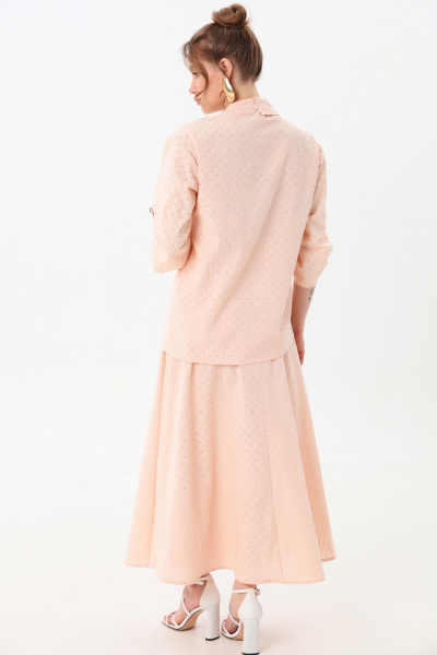 Жакет, юбка NikVa 928-7 пудра - фото 8