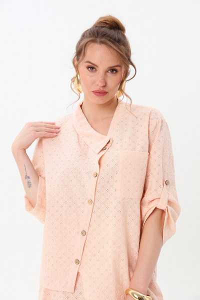 Жакет, юбка NikVa 928-7 пудра - фото 7