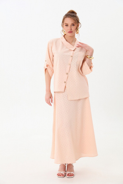 Жакет, юбка NikVa 928-7 пудра - фото 6