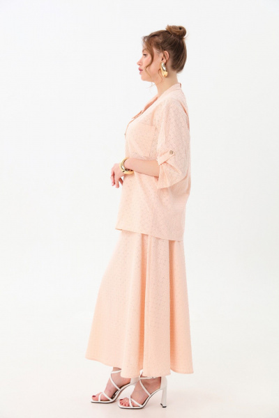 Жакет, юбка NikVa 928-7 пудра - фото 5