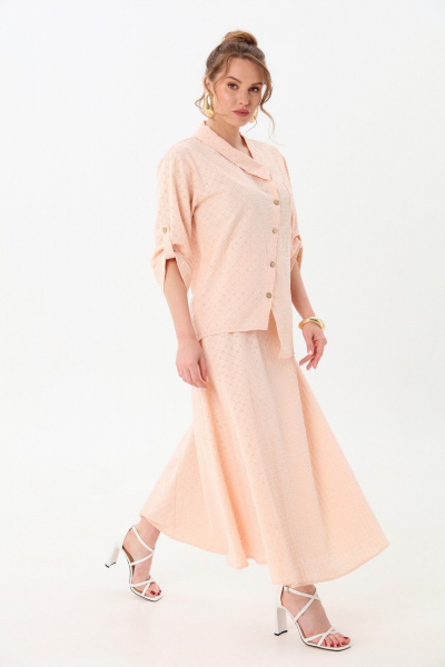 Юбка NikVa 813-13 пудра - фото 4