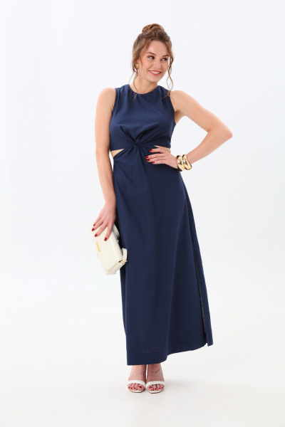 Платье NikVa 551-2 индиго - фото 2