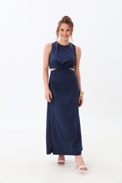 Платье NikVa 551-2 индиго - фото 5