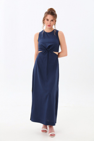 Платье NikVa 551-2 индиго - фото 1