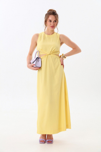 Платье NikVa 551-3 лимон - фото 1