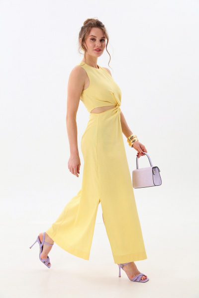 Платье NikVa 551-3 лимон - фото 3