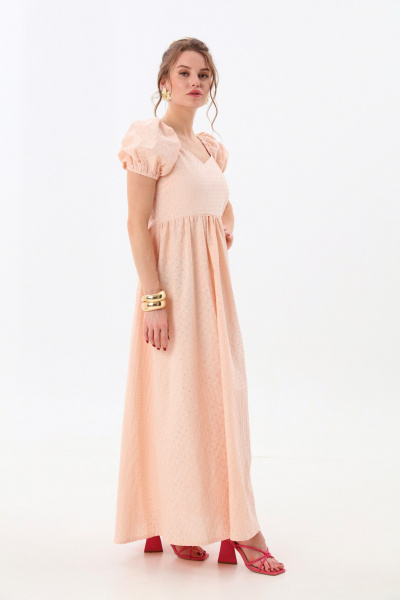 Платье NikVa 982-2 пудра - фото 3