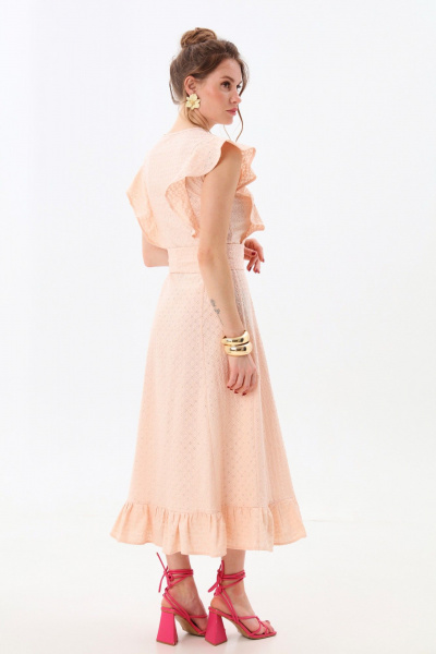 Платье NikVa 983-2 пудра - фото 6