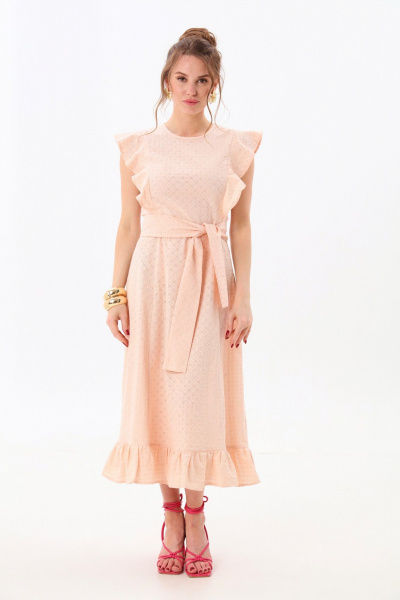 Платье NikVa 983-2 пудра - фото 5