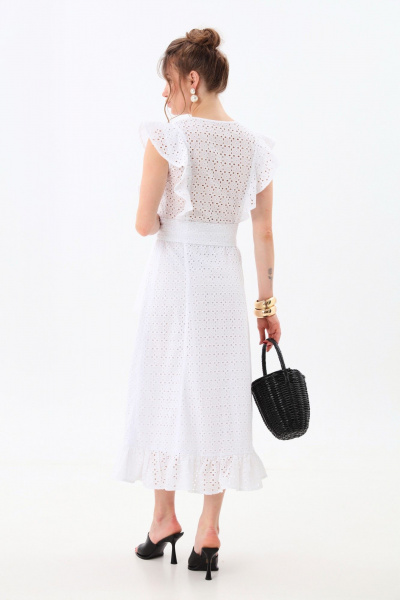 Платье NikVa 983-3 молоко - фото 6