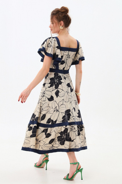 Платье NikVa 984-1 лилии - фото 7