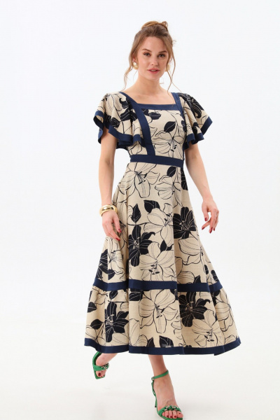 Платье NikVa 984-1 лилии - фото 3