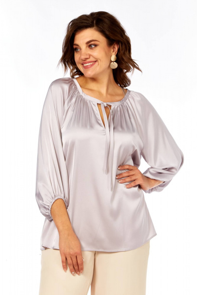 Блуза Ольга Стиль С-943 бежевый - фото 6