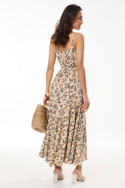 Платье Golden Valley 44178 бежевый - фото 3