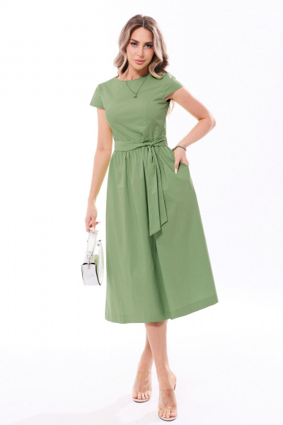 Платье Golden Valley 4805-4 оливковый - фото 1