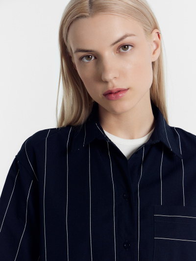 Рубашка Mark Formelle 112682/1/22/25987П-9 белая_полоска_на_т.синем - фото 24