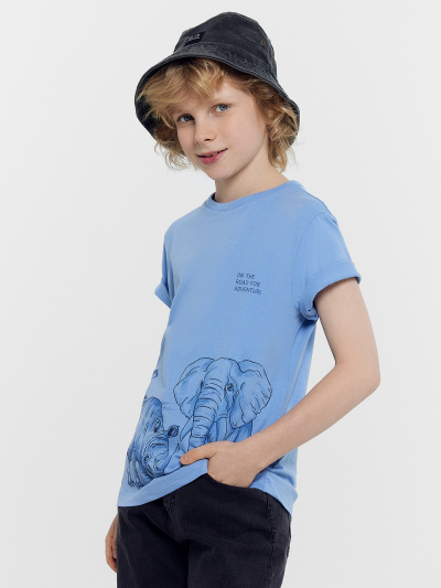 Футболка Mark Formelle 113379/24-27790П-0 св.синий_печать_3_сл_на_пол - фото 36