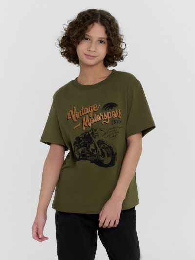 Футболка Mark Formelle 113433/24-26095П-0 темная_олива_печать_1_сл_на_пол - фото 27