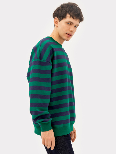 Свитшот Mark Formelle 121866/1/24-3680П-7П сине_зеленая_полоска - фото 32