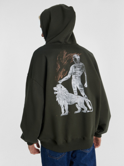 Худи Mark Formelle 121878/24-4384П-7(3) т.хаки_печать_1_сл_на_пол_1сл_на_спинке - фото 112