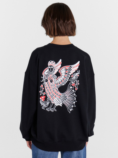 Свитшот Mark Formelle 122919/1/24-30074П-7 черный_печать_3_сл_на_пол_2_сл_на_спинке - фото 32