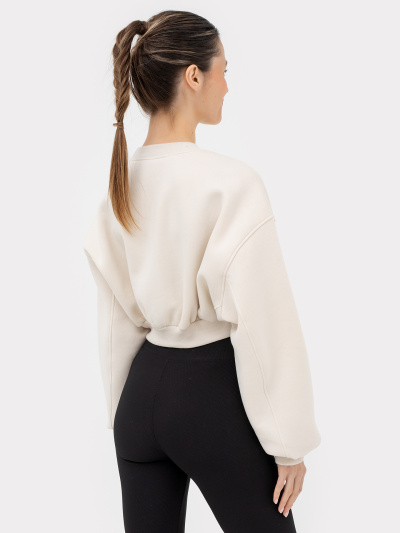 Свитшот Mark Formelle 122928/1/22/25575П-7П белый_песок_печать_3_сл_на_пол_2_сл_перед_дет_по - фото 30