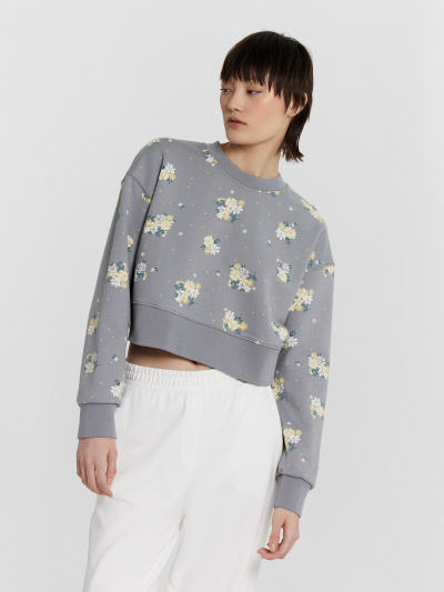 Свитшот Mark Formelle 122966/24-30625П-7-2 цветы_на_сером_546_D_вышивка - фото 98