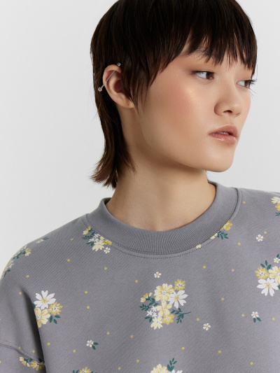 Свитшот Mark Formelle 122966/24-30625П-7-2 цветы_на_сером_546_D_вышивка - фото 101