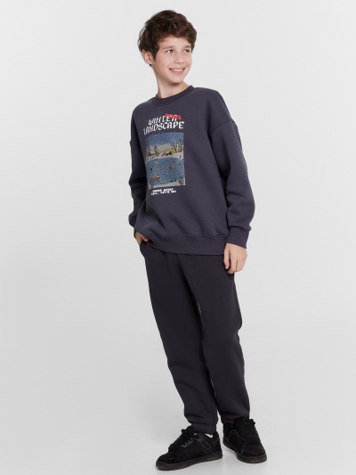 Свитшот Mark Formelle 123437/1/24-27870П-7П графит_печать_3_сл_на_пол - фото 6